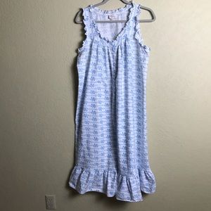 Vintage Ilise Stevens Cotton Nightown Blue Floral